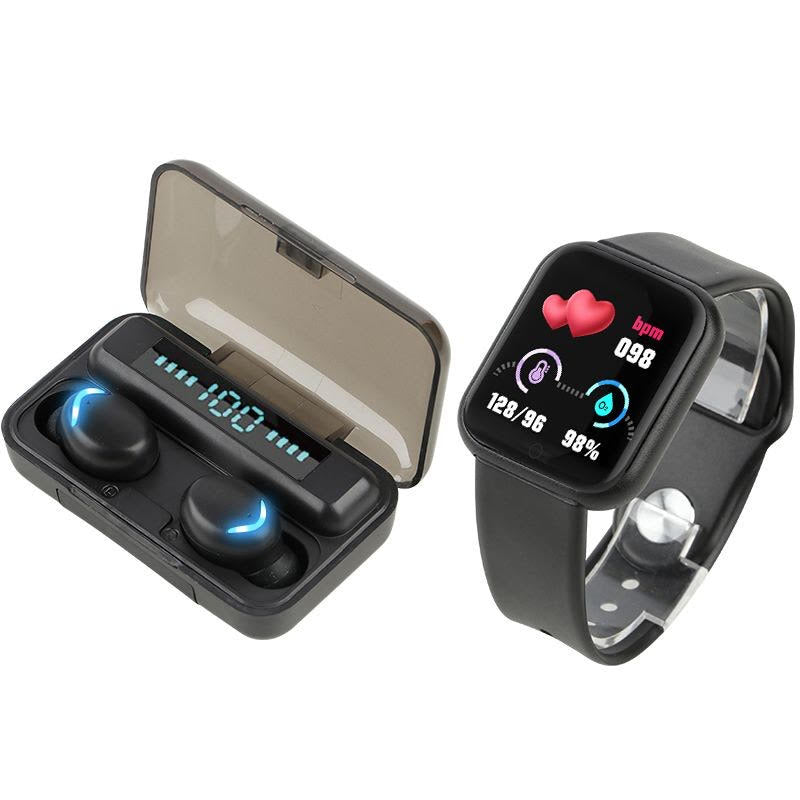 SÚPER COMBO SMART WATCH D20 + AURICULARES F9-5c