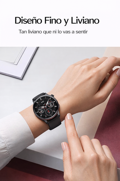 Smart Watch HK36 Con Malla Metálica