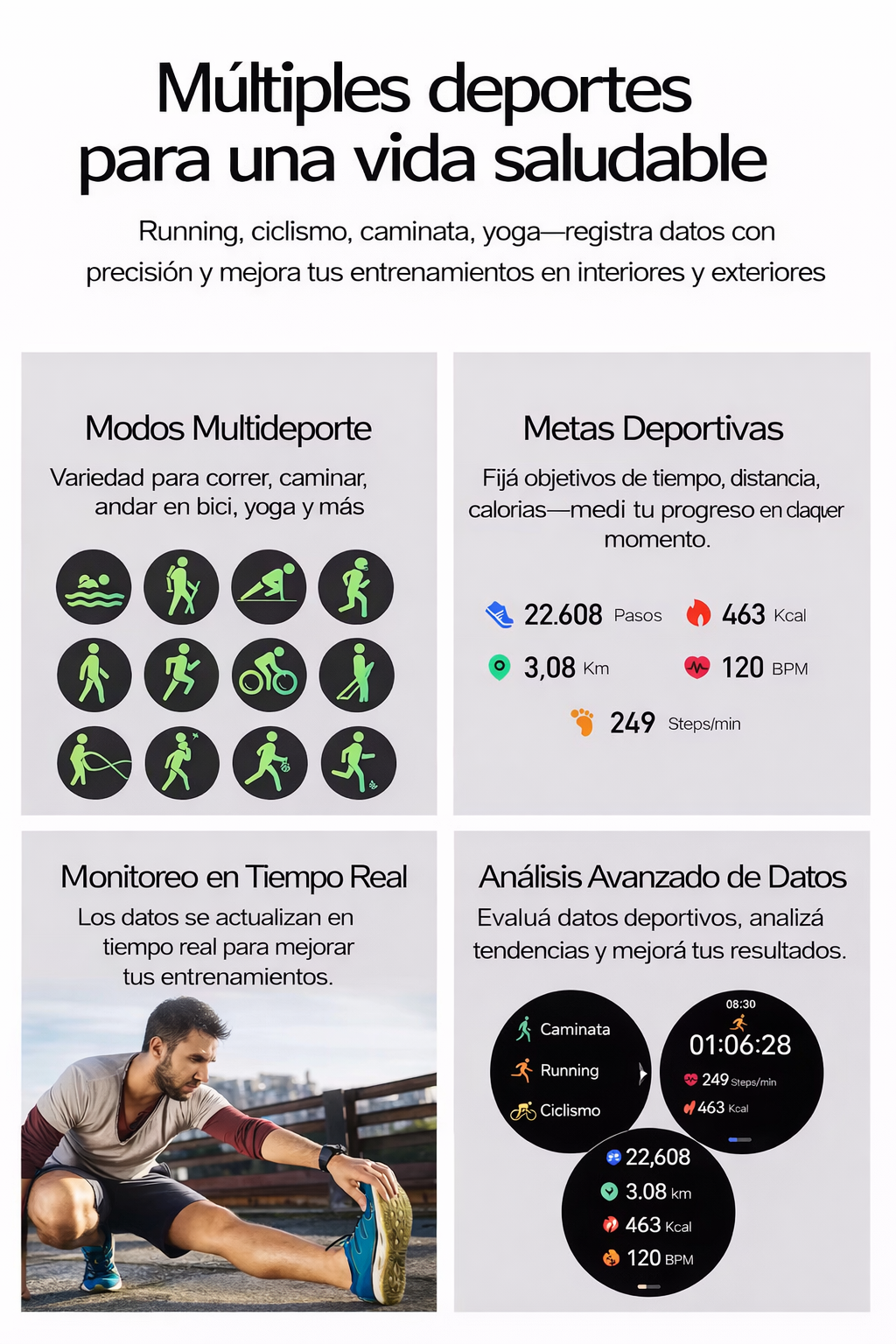 Smart Watch HK36 Con Malla Metálica