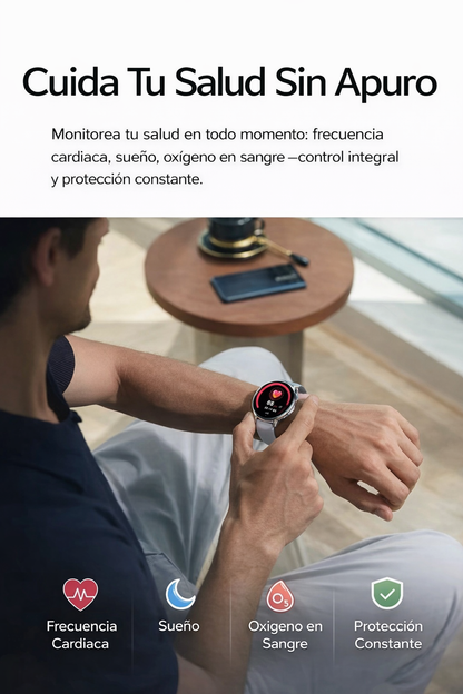Smart Watch HK36 Con Malla Metálica