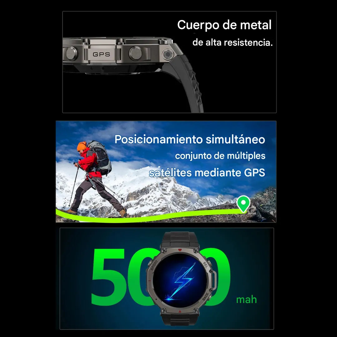 Smart Watch DM58 con GPS Integrado