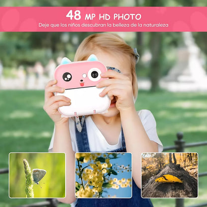 Camara Infantil Mini Impresora Instantánea