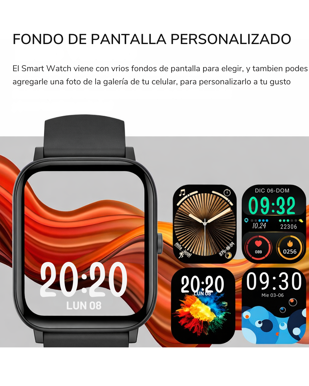 Smart Watch C09 Con 2 Mallas