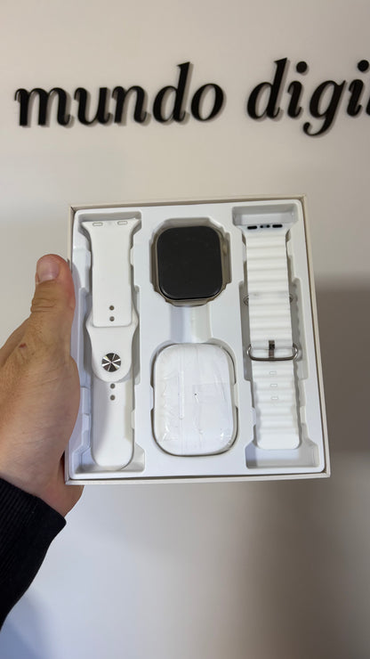 KIT SMART WATCH 10 PRO MAX + 2 MALLAS + AURICULARES