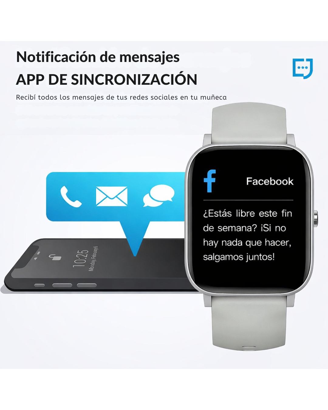 Smart Watch C09 Con 2 Mallas
