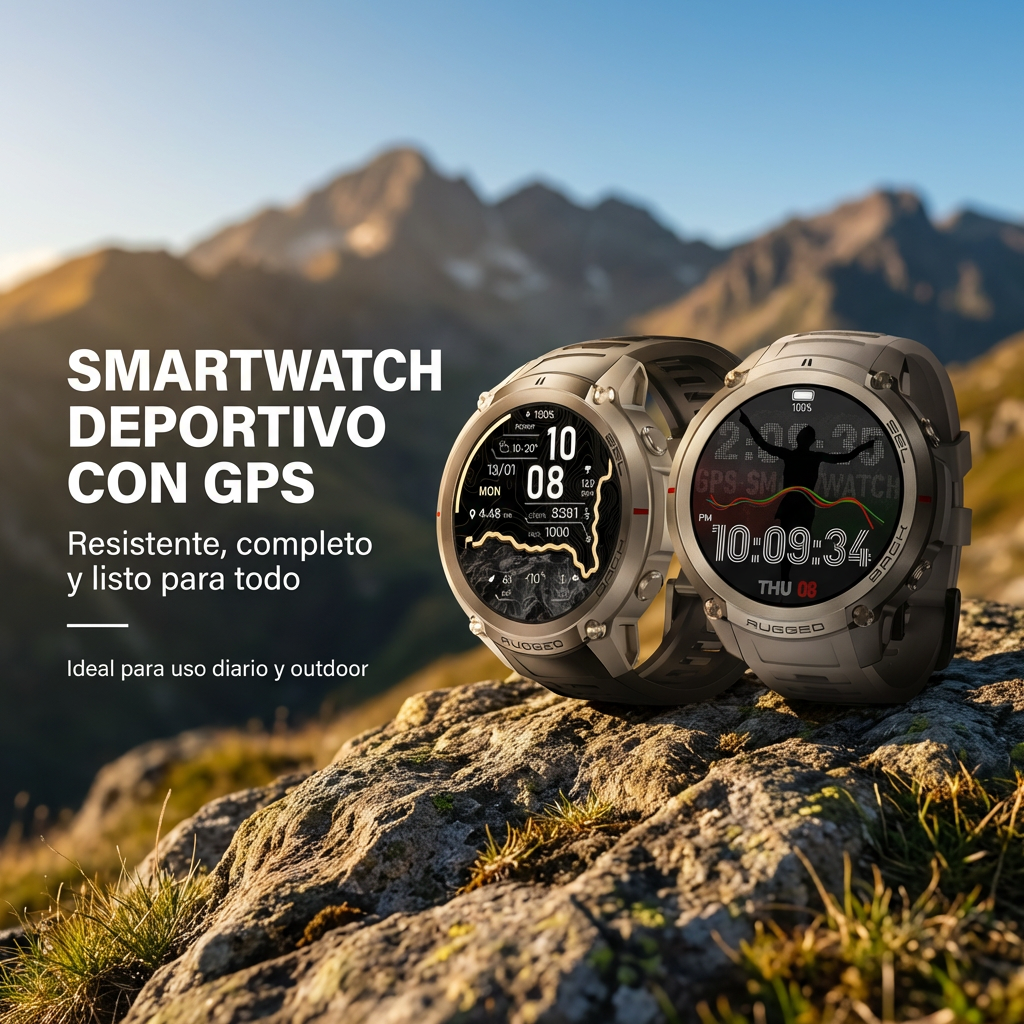 SMART WATCH DM59 CON GPS INTEGRADO Y CARGA DE MAPAS