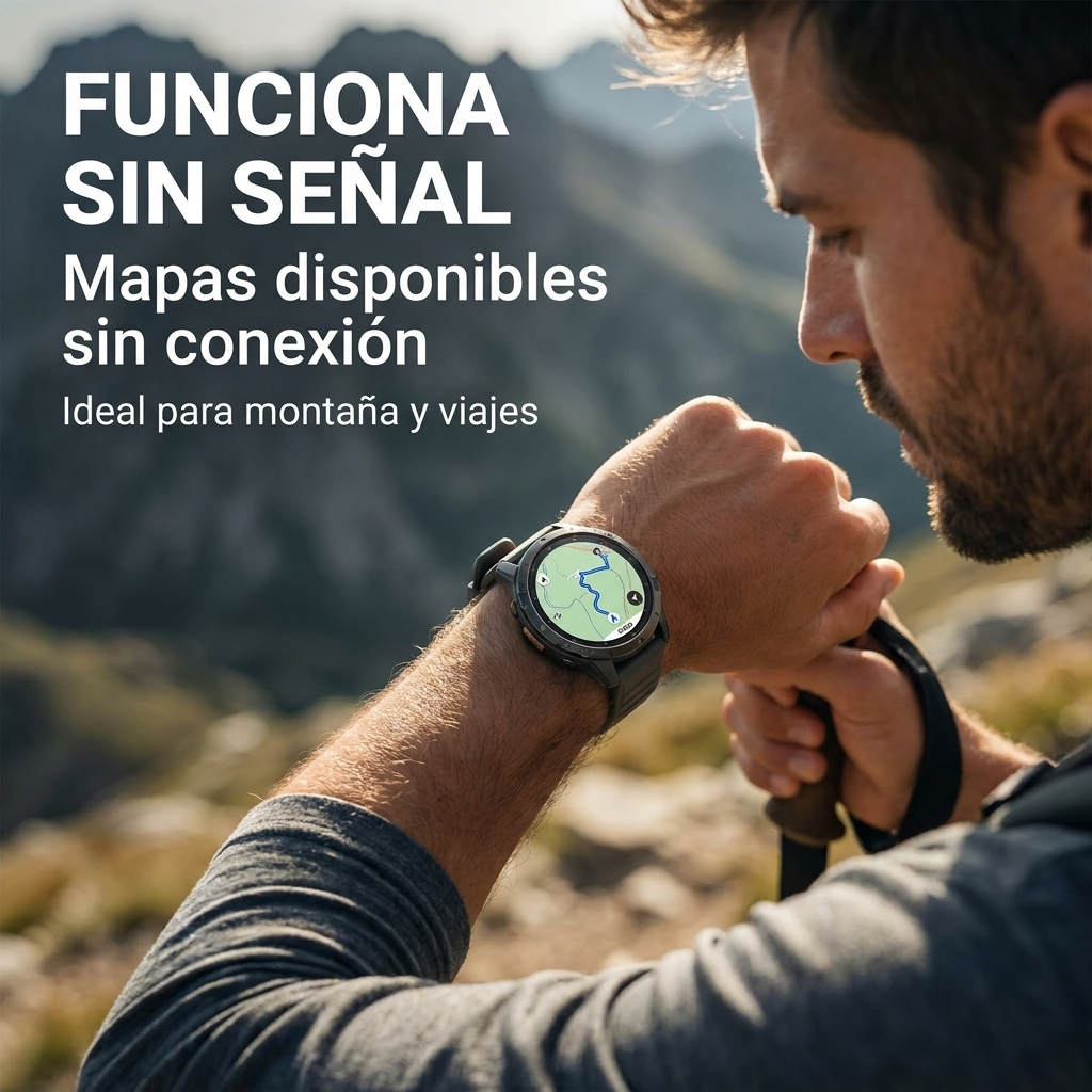 SMART WATCH DM59 CON GPS INTEGRADO Y CARGA DE MAPAS