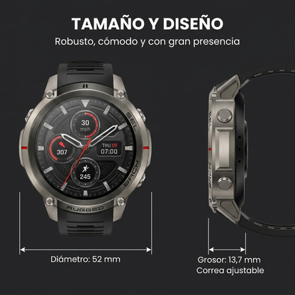 SMART WATCH DM59 CON GPS INTEGRADO Y CARGA DE MAPAS